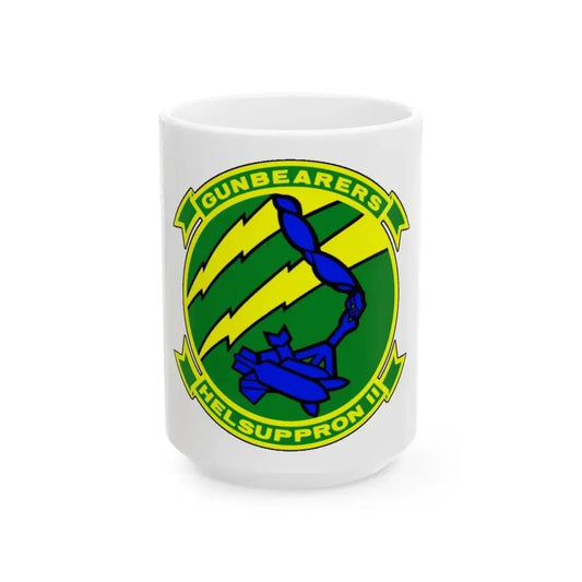 HC 11 Helicopter Combat Support Squadron 11 (U.S. Navy) White Coffee Mug 15oz - Go Mug Yourself