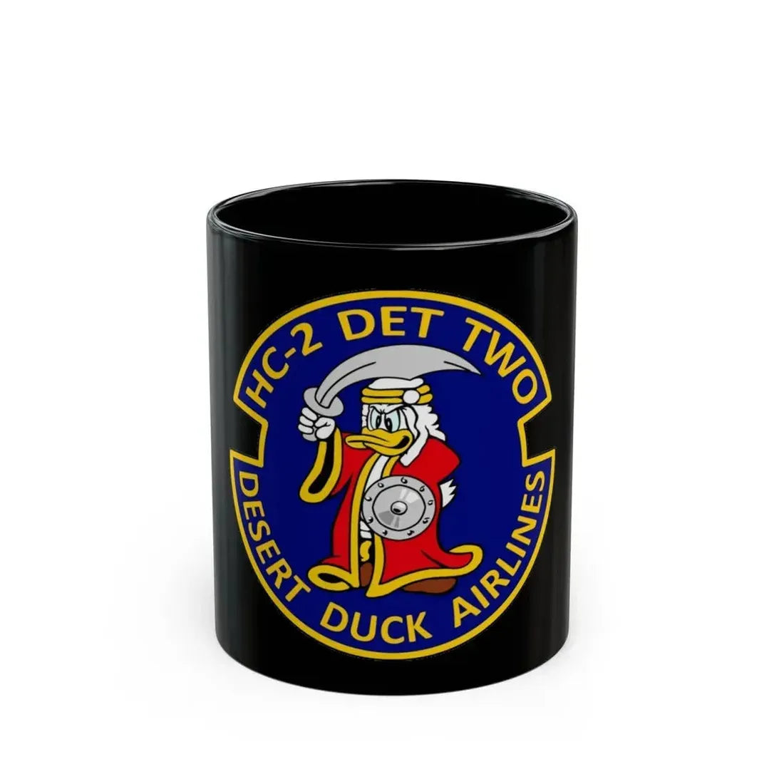 HC 2 (U.S. Navy) Black Coffee Mug 11oz - Go Mug Yourself