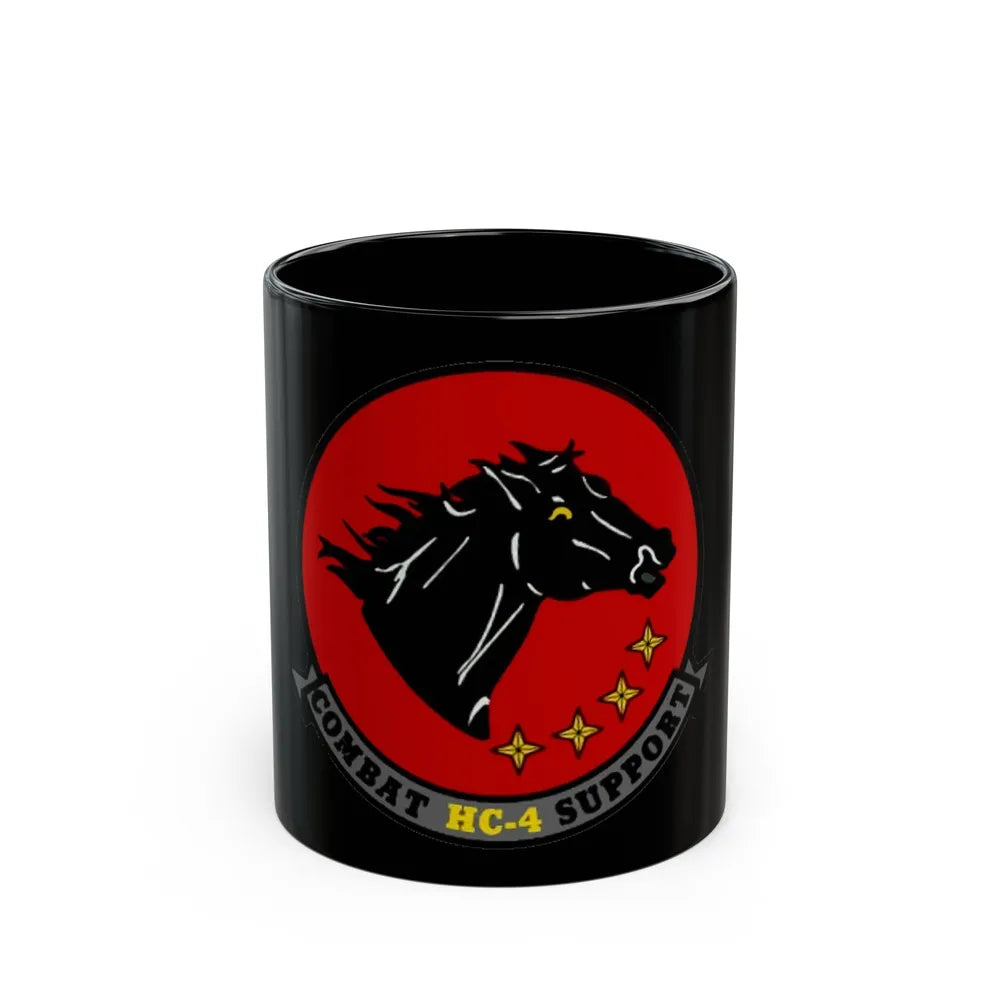 HC 4 (U.S. Navy) Black Coffee Mug-11oz-Go Mug Yourself