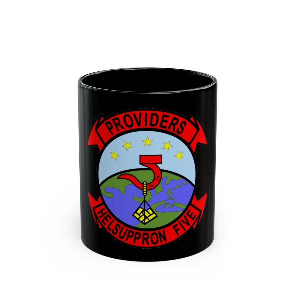 HC 5 Helicopter Combat Support Squadron 5 (U.S. Navy) Black Coffee Mug-11oz-Go Mug Yourself