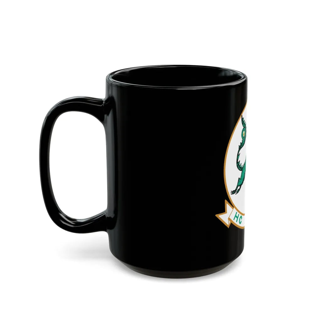 HC 7 'Seadevils' (U.S. Navy) Black Coffee Mug-Go Mug Yourself