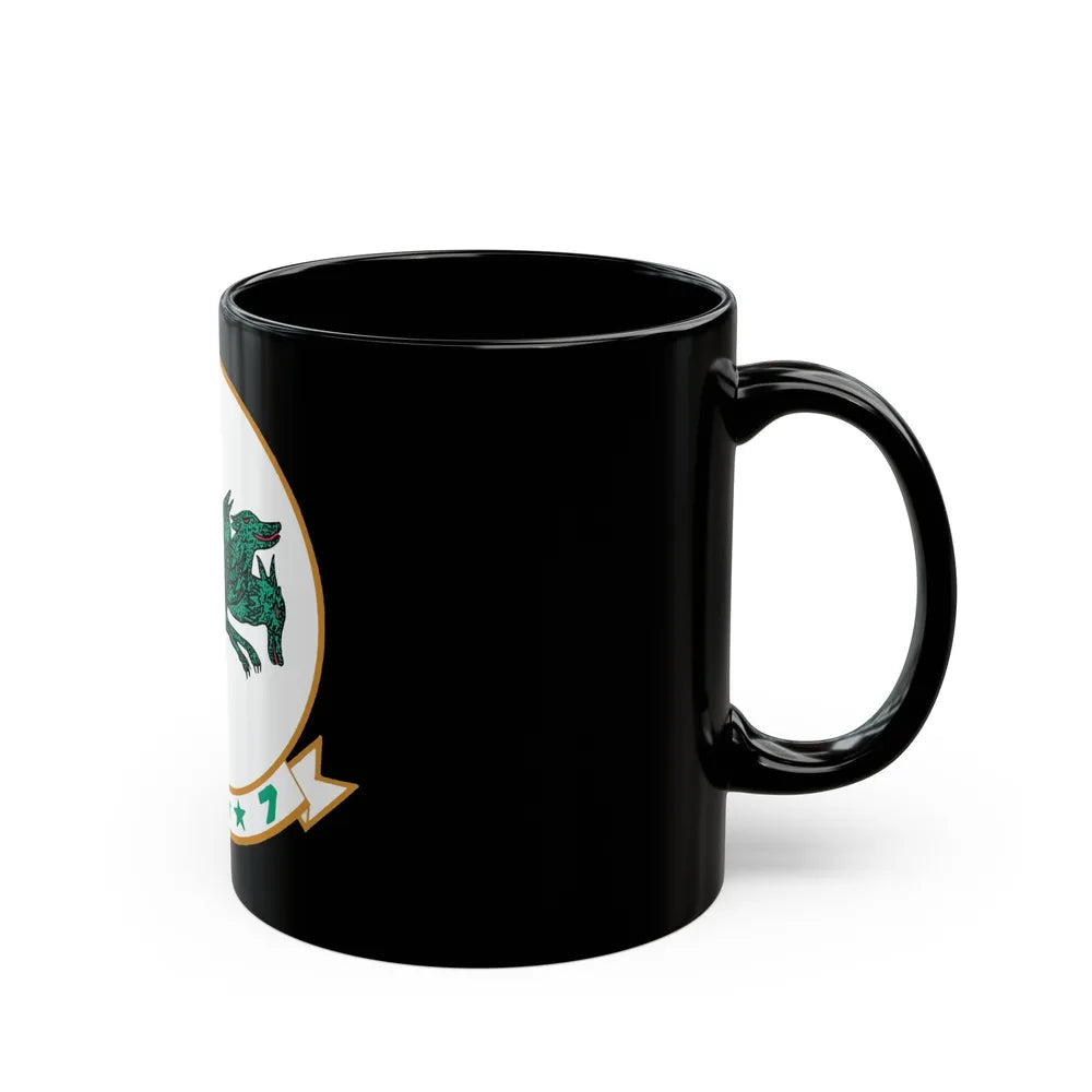 HC 7 'Seadevils' (U.S. Navy) Black Coffee Mug-Go Mug Yourself