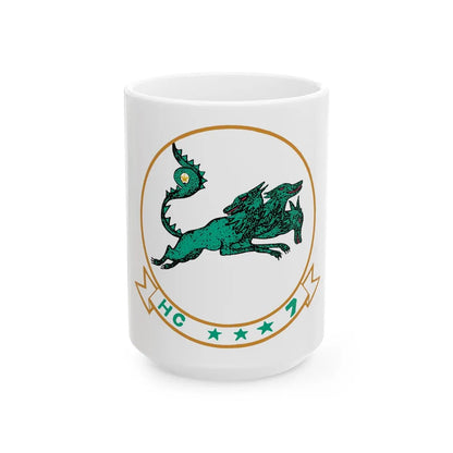 HC 7 'Seadevils' (U.S. Navy) White Coffee Mug-15oz-Go Mug Yourself