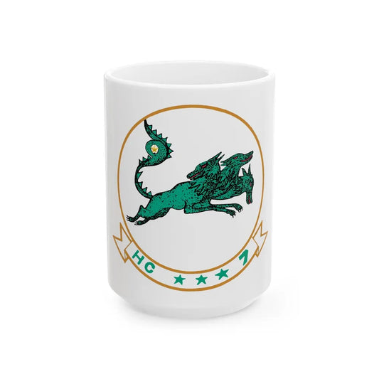 HC 7 'Seadevils' (U.S. Navy) White Coffee Mug-15oz-Go Mug Yourself