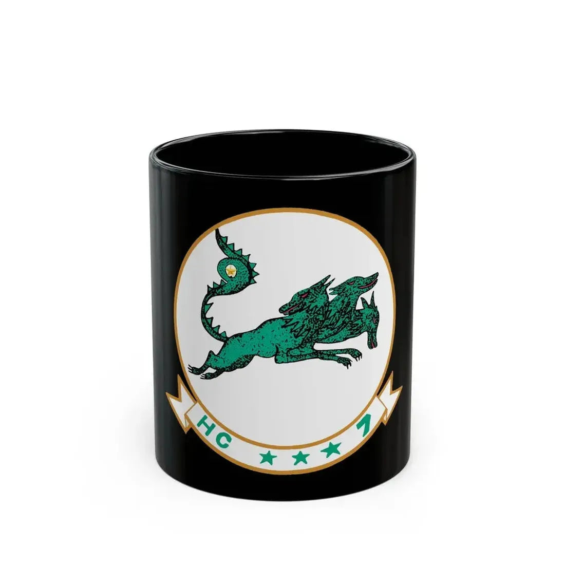 HC 7 'Seadevils' (U.S. Navy) Black Coffee Mug 11oz - Go Mug Yourself