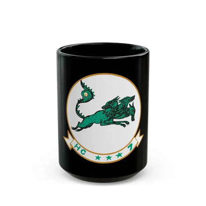 HC 7 'Seadevils' (U.S. Navy) Black Coffee Mug 15oz - Go Mug Yourself