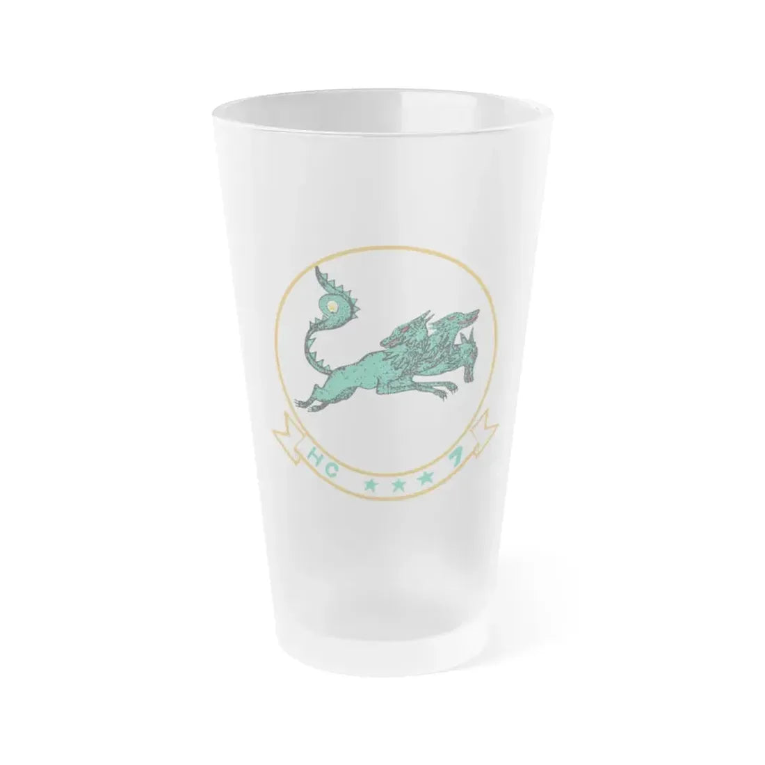 HC 7 'Seadevils' (U.S. Navy) Frosted Pint Glass 16oz Default Title - Go Mug Yourself