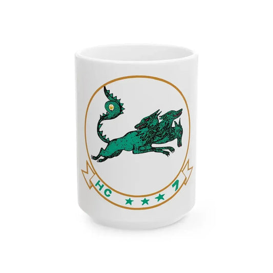 HC 7 'Seadevils' (U.S. Navy) White Coffee Mug 15oz - Go Mug Yourself