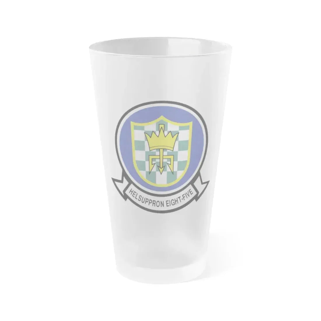 HC 85 Helicopter Combat Support Squadron 85 (U.S. Navy) Frosted Pint Glass 16oz Default Title - Go Mug Yourself