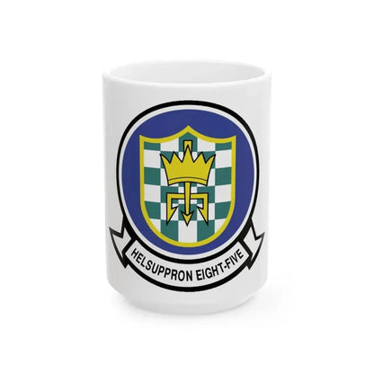 HC 85 Helicopter Combat Support Squadron 85 (U.S. Navy) White Coffee Mug 15oz - Go Mug Yourself