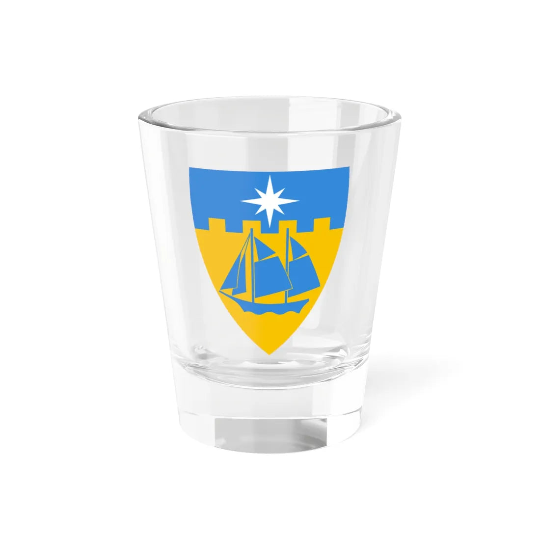 Häädemeeste valla vapp (Estonia) (Coat of Arms) Shot Glass 1.5oz 1.5oz - Go Mug Yourself