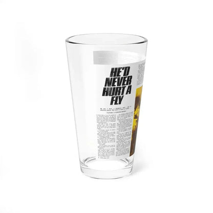 He'd Never Hurt A Fly, Adam magazine, January 1974 - Pint Glass 16oz - Go Mug Yourself