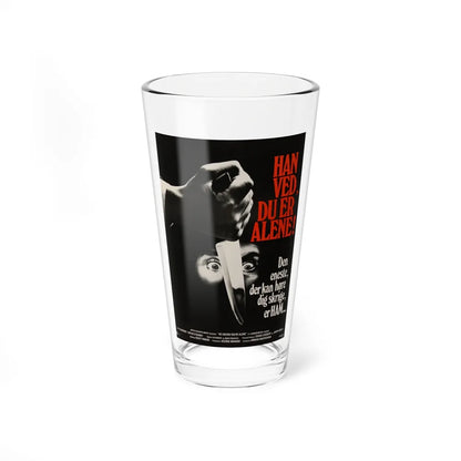 HE KNOWS YOU'RE ALONE (DANISH) 1980 Movie Poster - Pint Glass 16oz-16oz-Go Mug Yourself