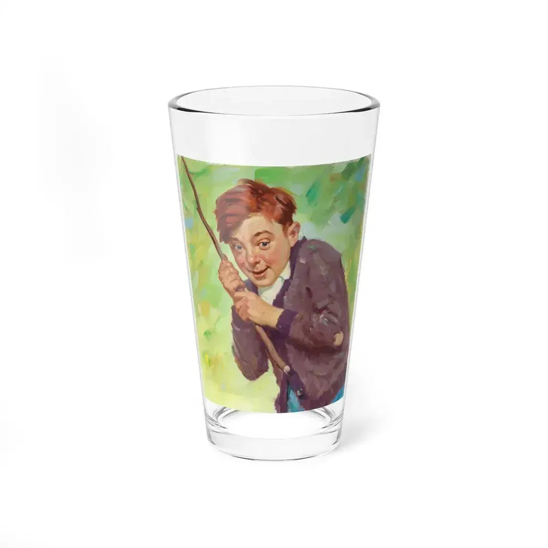 He's Got a Fish!, Country Gentleman's preliminary cover, April 1927 - Pint Glass 16oz 16oz - Go Mug Yourself