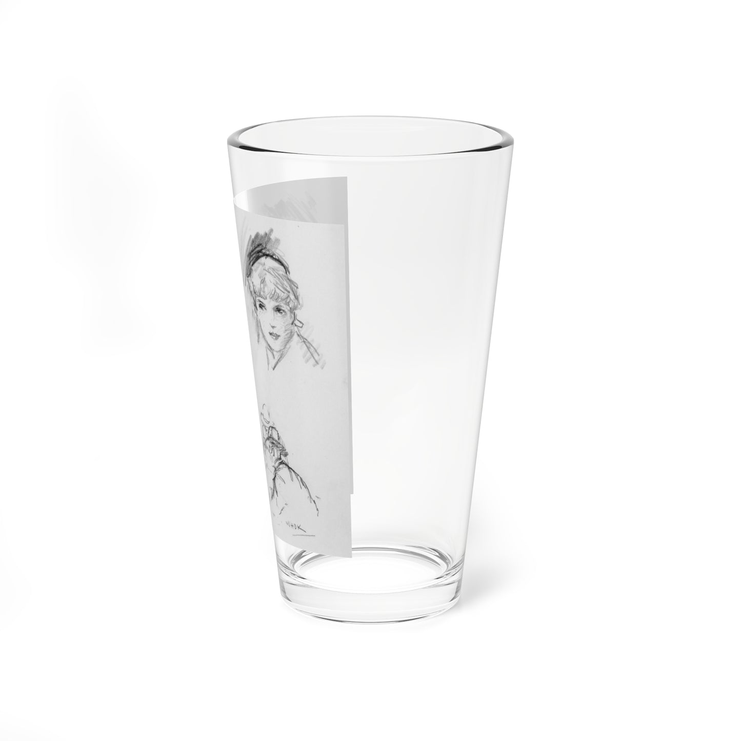 Head Studies - Pint Glass 16oz-Go Mug Yourself