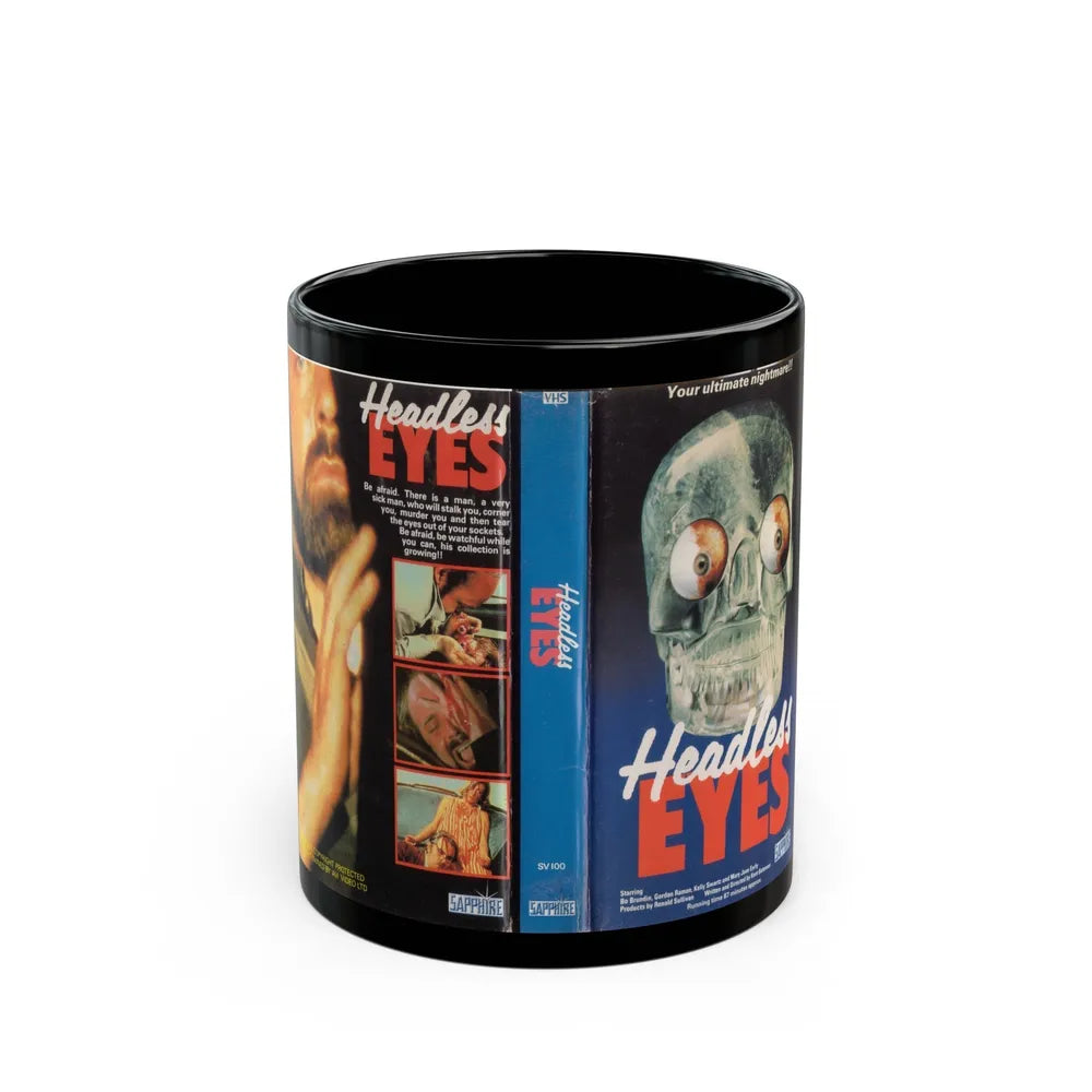 HEADLESS EYES (VHS COVER) - Black Coffee Mug-11oz-Go Mug Yourself