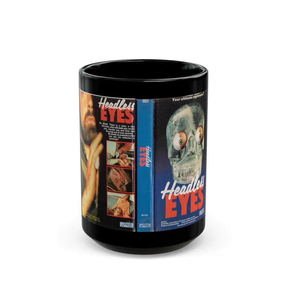 HEADLESS EYES (VHS COVER) - Black Coffee Mug-15oz-Go Mug Yourself