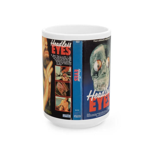 HEADLESS EYES (VHS COVER) - White Coffee Mug-15oz-Go Mug Yourself