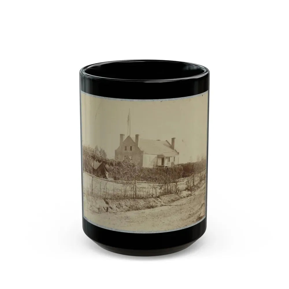 Headquarters, 6th Army Corps, Warren Station, In Front Of Petersburg, Va. (U.S. Civil War) Black Coffee Mug 15oz - Go Mug Yourself
