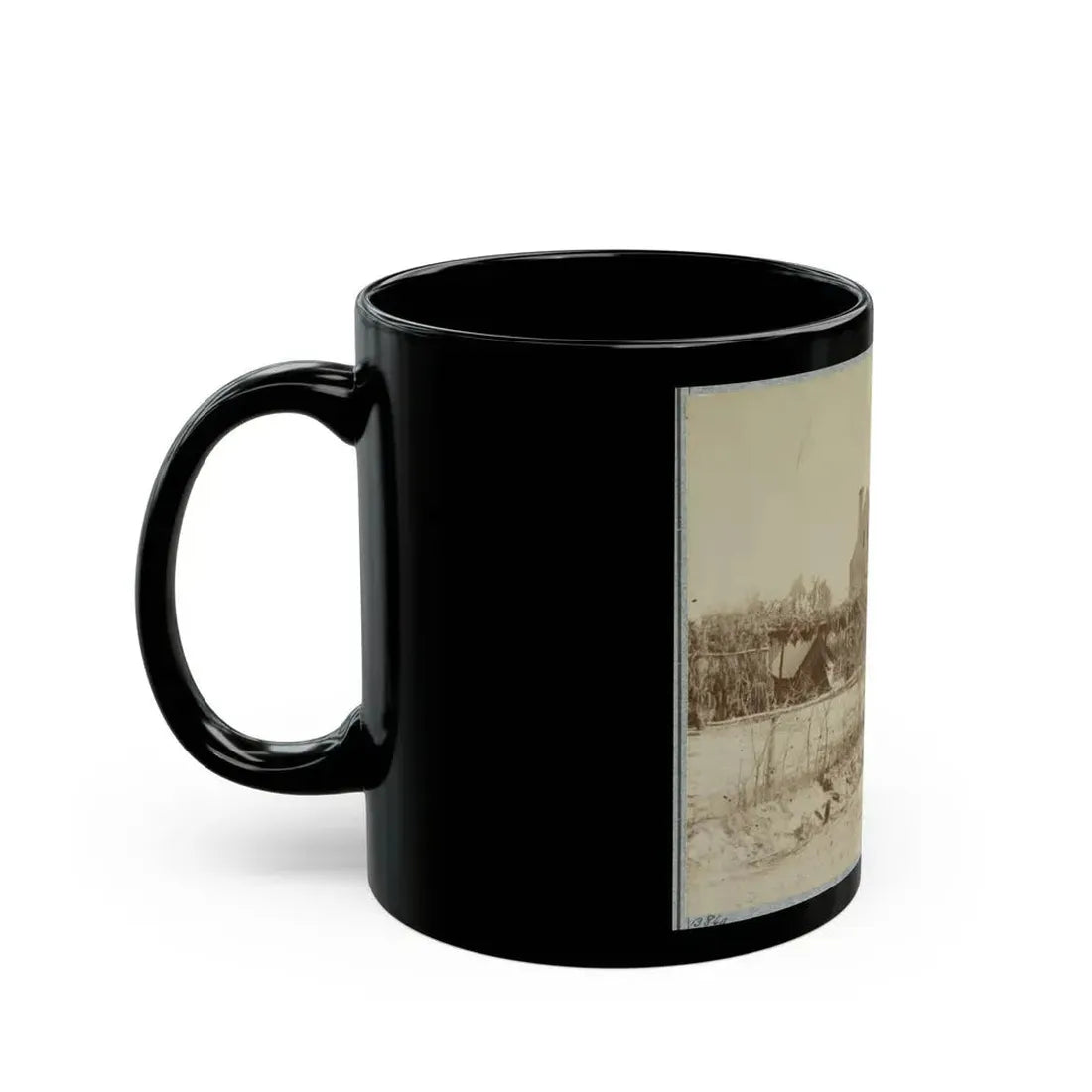 Headquarters, 6th Army Corps, Warren Station, In Front Of Petersburg, Va. (U.S. Civil War) Black Coffee Mug - Go Mug Yourself