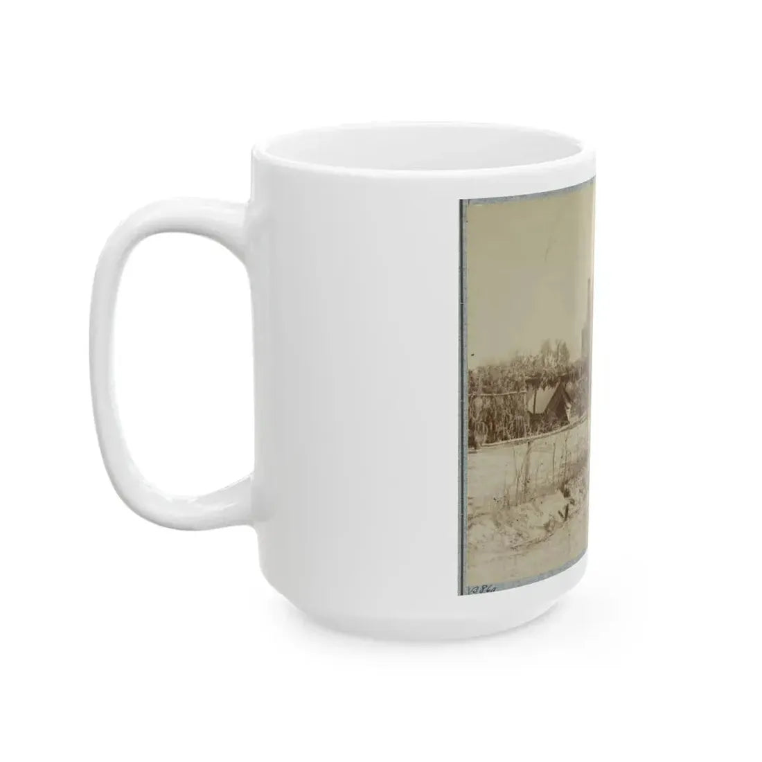Headquarters, 6th Army Corps, Warren Station, In Front Of Petersburg, Va. (U.S. Civil War) White Coffee Mug - Go Mug Yourself