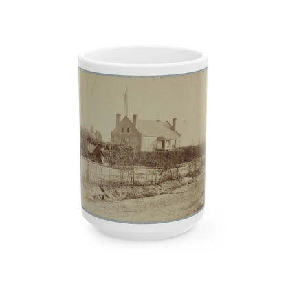 Headquarters, 6th Army Corps, Warren Station, In Front Of Petersburg, Va. (U.S. Civil War) White Coffee Mug-15oz-Go Mug Yourself