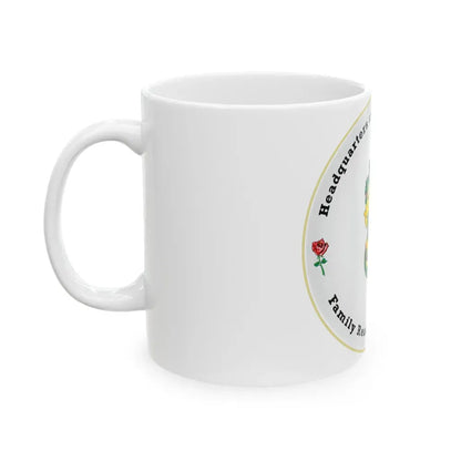 Headquarters And Service Battalion Family Readiness Volunteer (USMC) White Coffee Mug - Go Mug Yourself