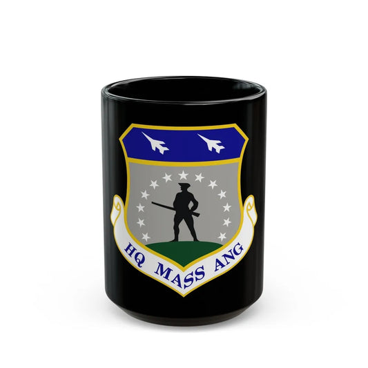 Headquarters Massachusetts Air National Guard (U.S. Air Force) Black Coffee Mug-15oz-Go Mug Yourself