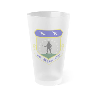 Headquarters Massachusetts Air National Guard (U.S. Air Force) Frosted Pint Glass 16oz-Go Mug Yourself