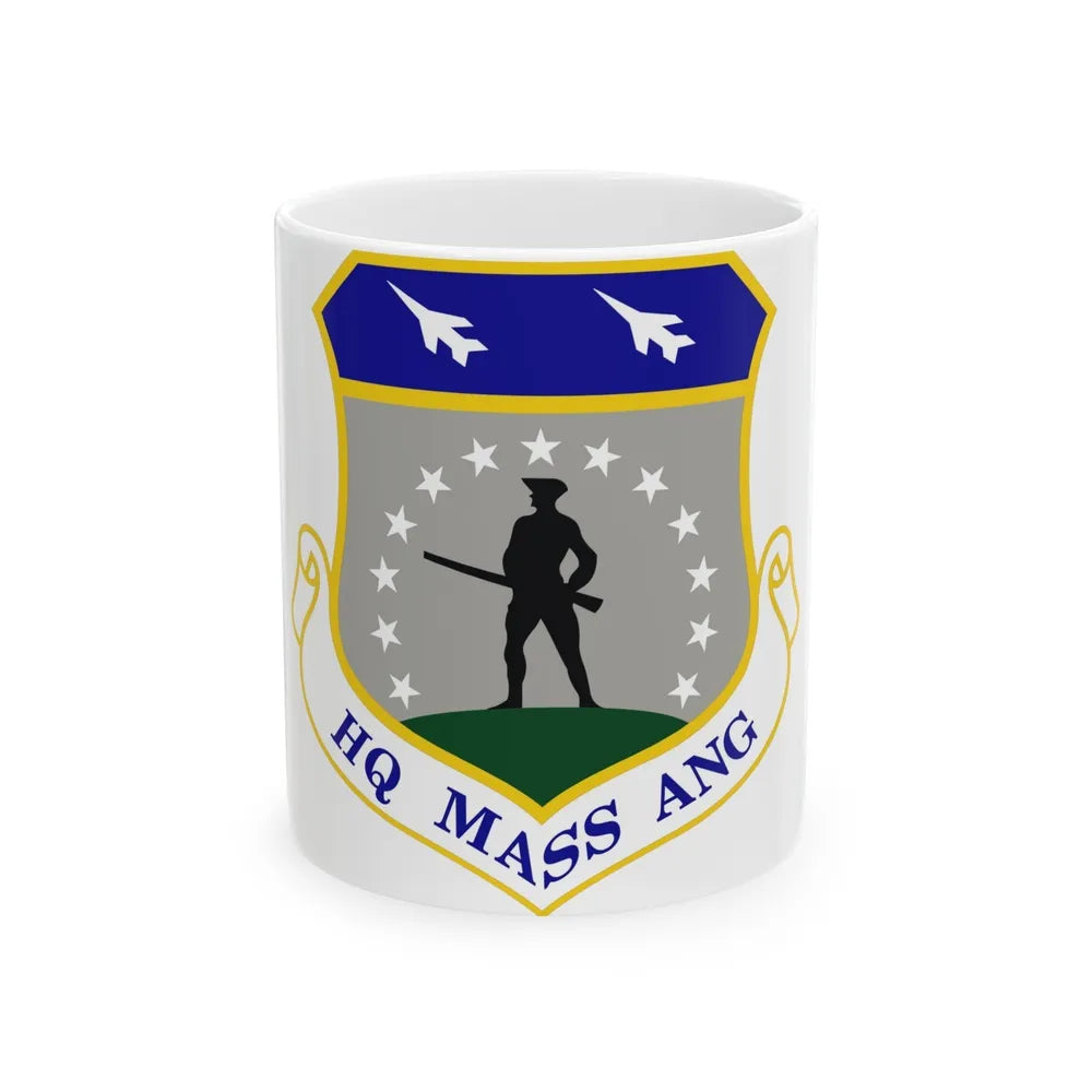 Headquarters Massachusetts Air National Guard (U.S. Air Force) White Coffee Mug-11oz-Go Mug Yourself