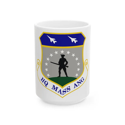 Headquarters Massachusetts Air National Guard (U.S. Air Force) White Coffee Mug-15oz-Go Mug Yourself