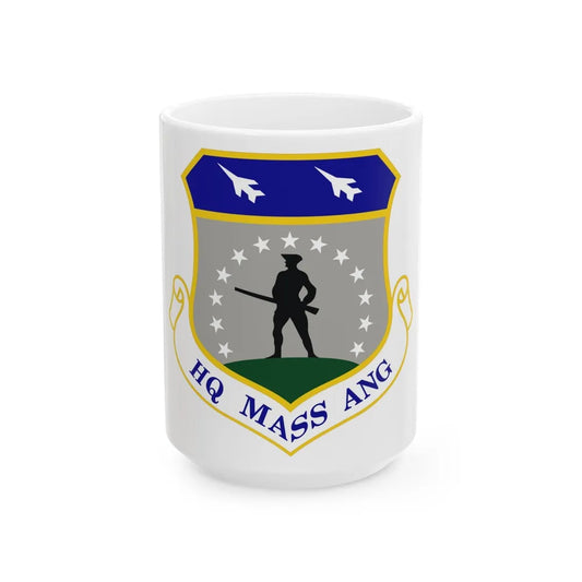 Headquarters Massachusetts Air National Guard (U.S. Air Force) White Coffee Mug-15oz-Go Mug Yourself