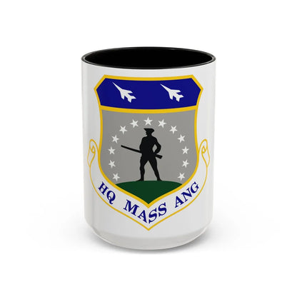 Headquarters Massachusetts Air National Guard (U.S. Air Force) Accent Coffee Mug 15oz Black - Go Mug Yourself