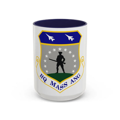 Headquarters Massachusetts Air National Guard (U.S. Air Force) Accent Coffee Mug 15oz Navy - Go Mug Yourself