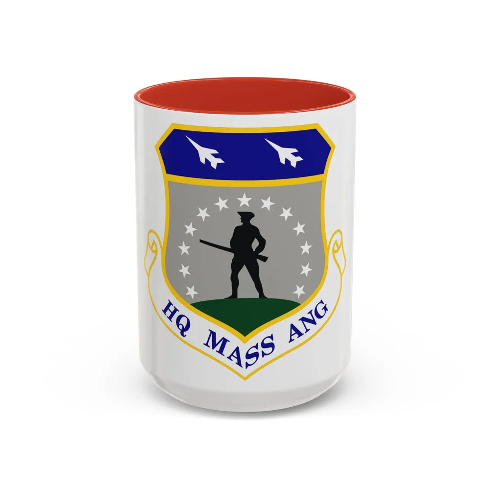 Headquarters Massachusetts Air National Guard (U.S. Air Force) Accent Coffee Mug 15oz Red - Go Mug Yourself