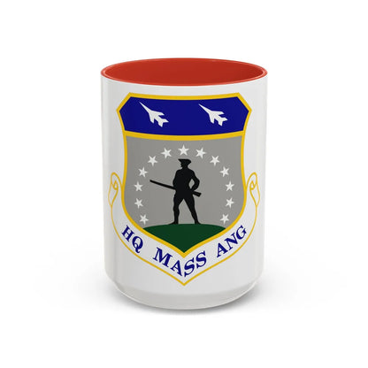 Headquarters Massachusetts Air National Guard (U.S. Air Force) Accent Coffee Mug 15oz Red - Go Mug Yourself
