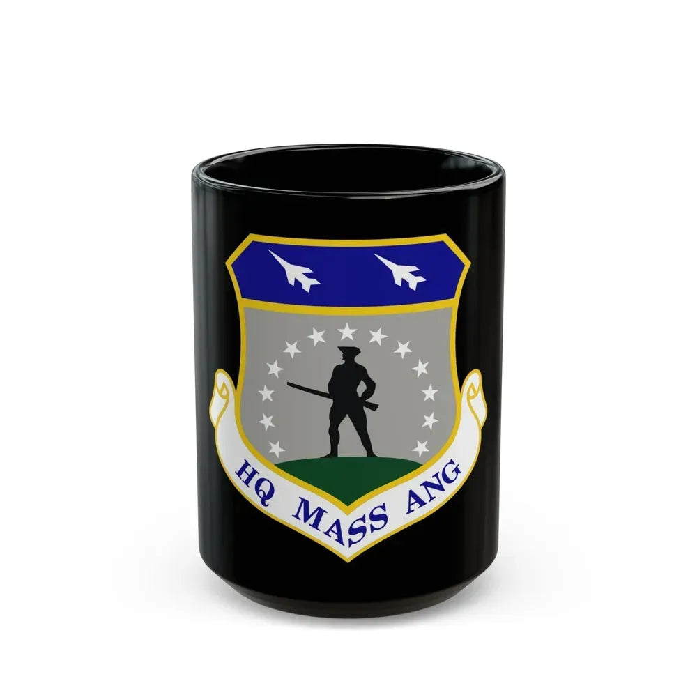 Headquarters Massachusetts Air National Guard (U.S. Air Force) Black Coffee Mug 15oz - Go Mug Yourself
