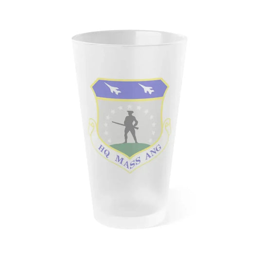 Headquarters Massachusetts Air National Guard (U.S. Air Force) Frosted Pint Glass 16oz Default Title - Go Mug Yourself