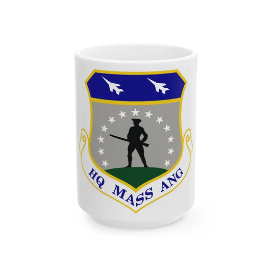 Headquarters Massachusetts Air National Guard (U.S. Air Force) White Coffee Mug 15oz - Go Mug Yourself