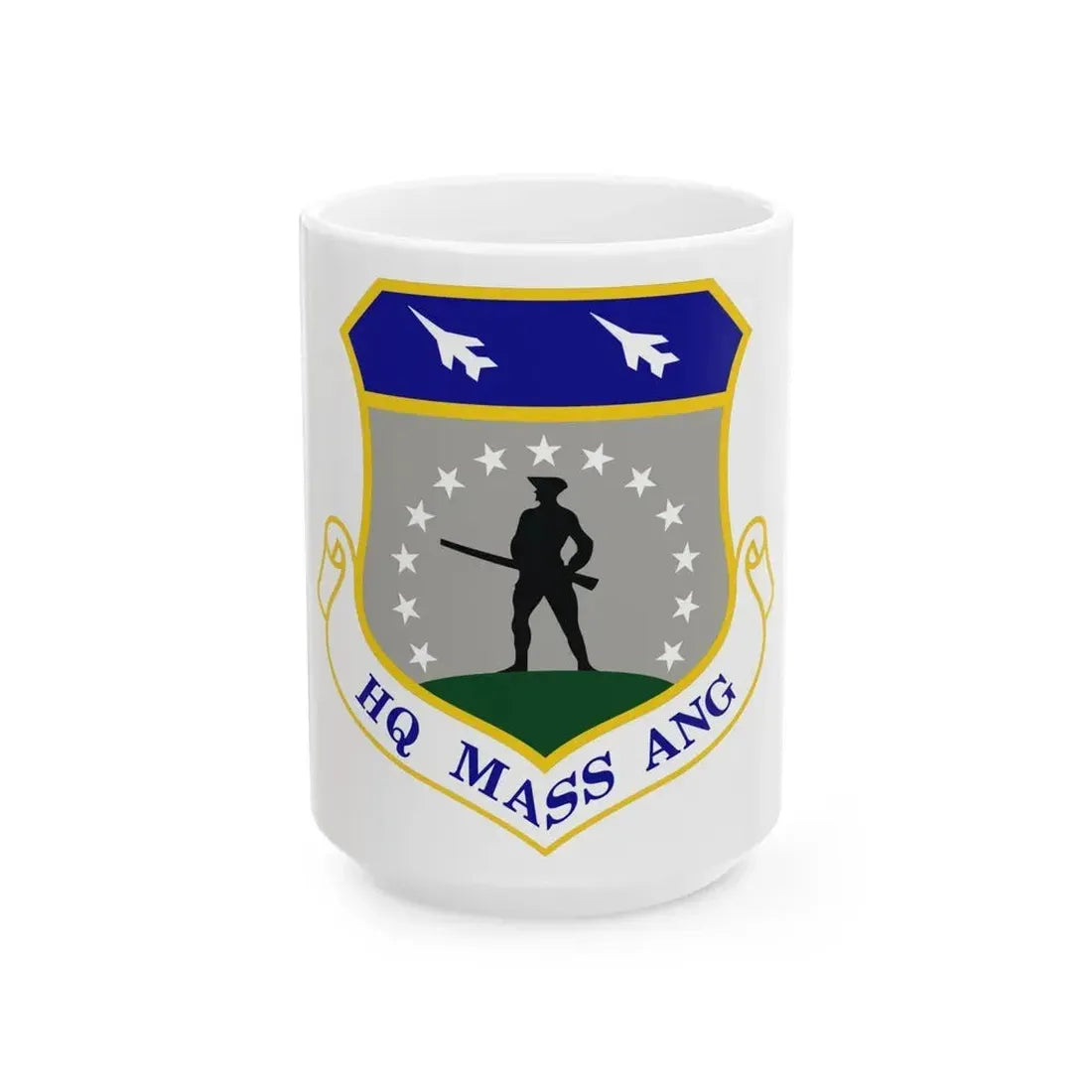 Headquarters Massachusetts Air National Guard (U.S. Air Force) White Coffee Mug 15oz - Go Mug Yourself