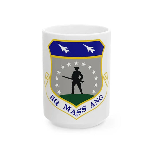 Headquarters Massachusetts Air National Guard (U.S. Air Force) White Coffee Mug 15oz - Go Mug Yourself