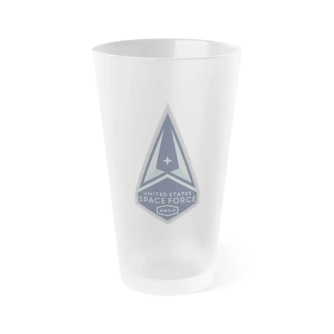 Headquarters Service (U.S. Space Force) Frosted Pint Glass 16oz Default Title - Go Mug Yourself