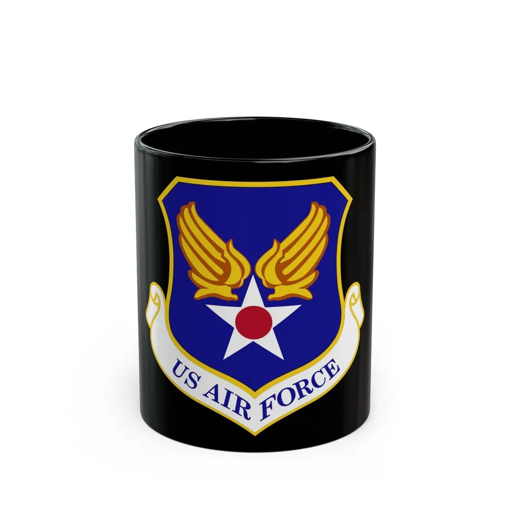 Headquarters United States Air Force (U.S. Air Force) Black Coffee Mug-11oz-Go Mug Yourself