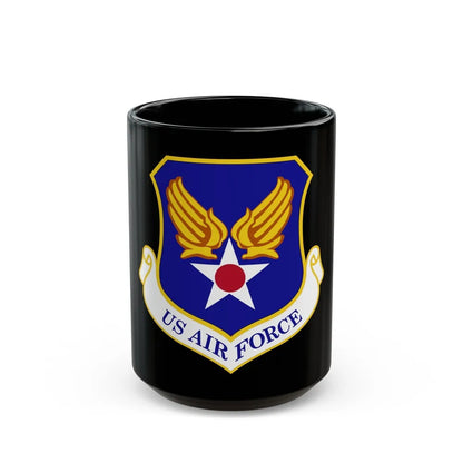 Headquarters United States Air Force (U.S. Air Force) Black Coffee Mug-15oz-Go Mug Yourself