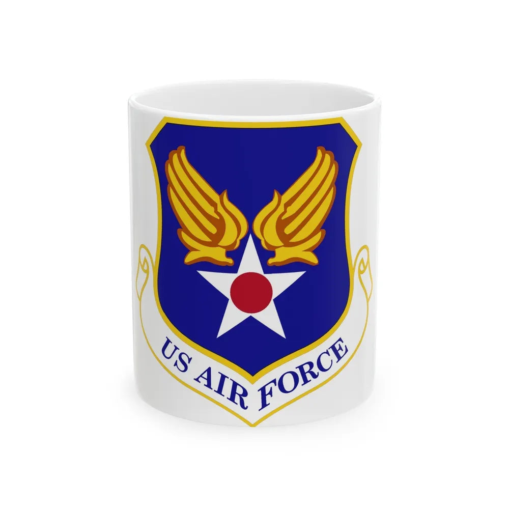 Headquarters United States Air Force (U.S. Air Force) White Coffee Mug-11oz-Go Mug Yourself