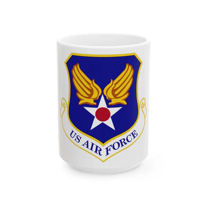 Headquarters United States Air Force (U.S. Air Force) White Coffee Mug-15oz-Go Mug Yourself