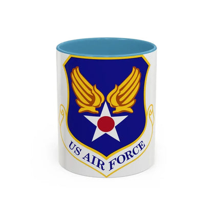 Headquarters United States Air Force (U.S. Air Force) Accent Coffee Mug 11oz Light Blue - Go Mug Yourself