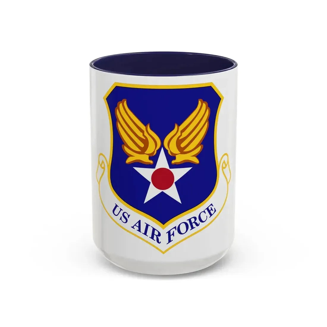 Headquarters United States Air Force (U.S. Air Force) Accent Coffee Mug 15oz Navy - Go Mug Yourself