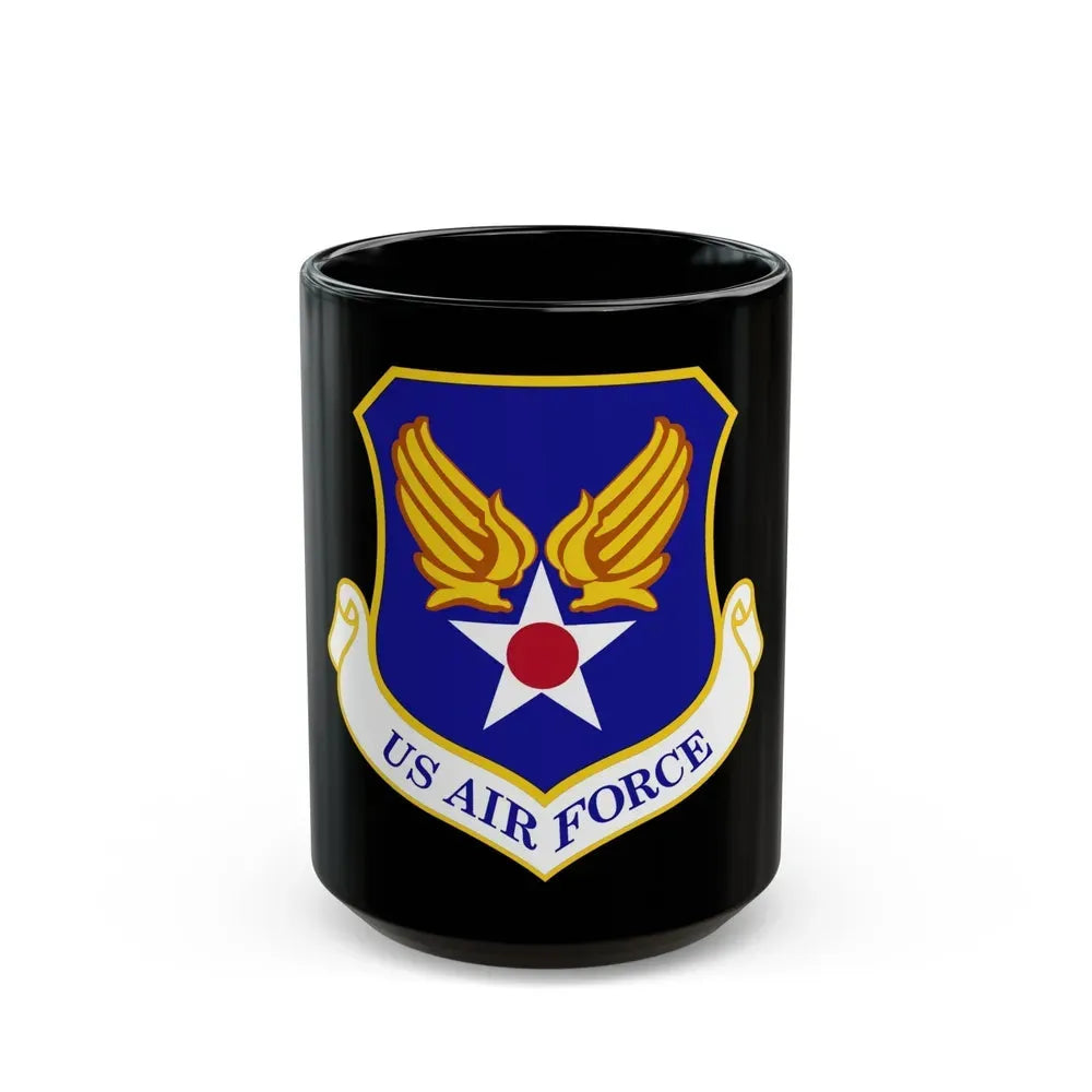 Headquarters United States Air Force (U.S. Air Force) Black Coffee Mug 15oz - Go Mug Yourself