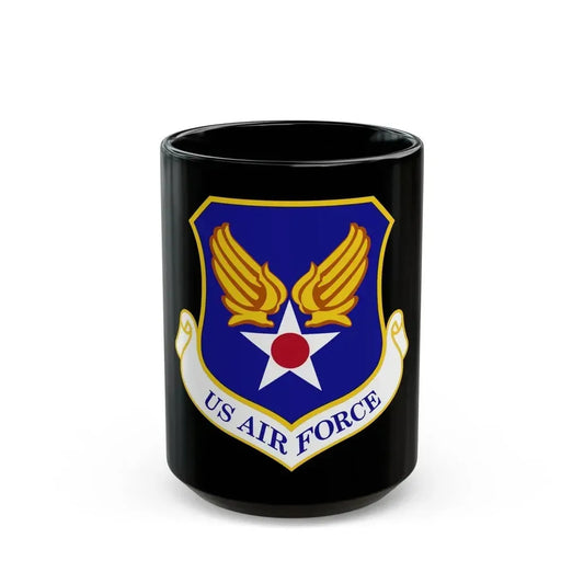 Headquarters United States Air Force (U.S. Air Force) Black Coffee Mug 15oz - Go Mug Yourself